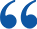 Blue quotation mark